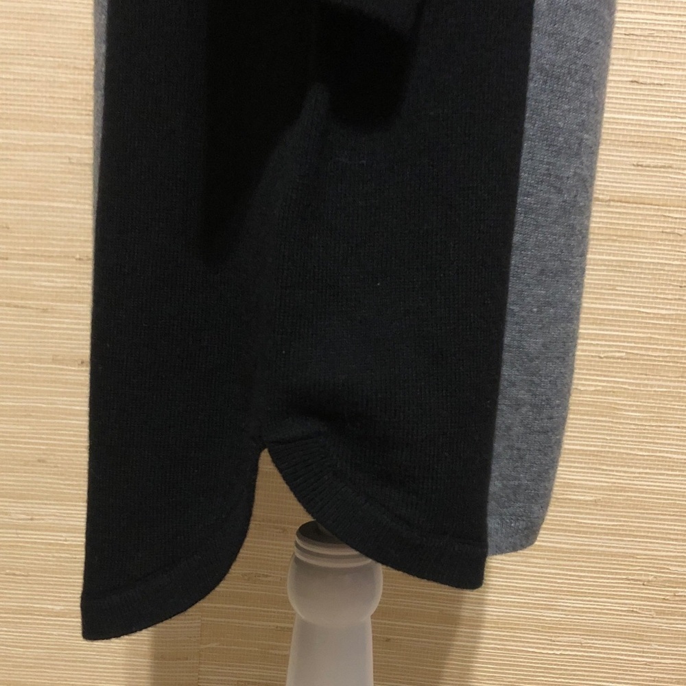 Loft Gray and Black Women's Wool Blend Sweater Dress size Large - Picture 9 of 11